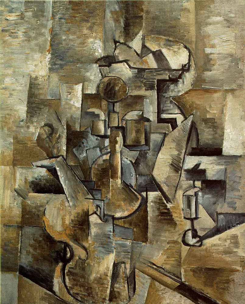 Georges Braque Violin-and-Candlestick pürizm