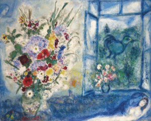 Pencere Kenarındaki Buket - Marc Chagall