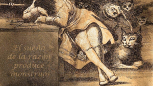 Goya’nın Aklın Uykusu Canavarlar Yaratır tablosu